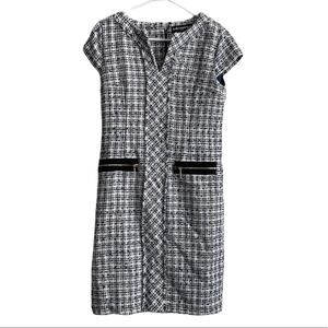 Karl Lagerfeld Tweed Button Dress Sz 6
